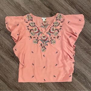 Sundance Embroidered Magdalena Top